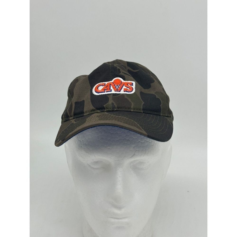 Mitchell Ness Hat Mens Adjustable Green Camo Cleveland Cavs Baseball Cap NEW